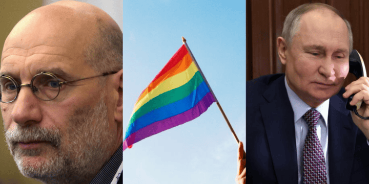 “Las prohibiciones de libros comenzaron antes con la inclusión en la lista negra de toda la literatura LGBT+”, asegura el escritor ruso. EFE/Maxim Shipenkov/ PINTEREST/ EFE/ Mikhael Klimentyev