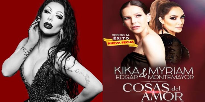 Regina Voce estará en la presentación de Kika y Myriam en el Lunario del Auditorio Nacional (CDMX) el próximo 30 de mayo. Instagram/@reginavocedrag/@kikaedgar