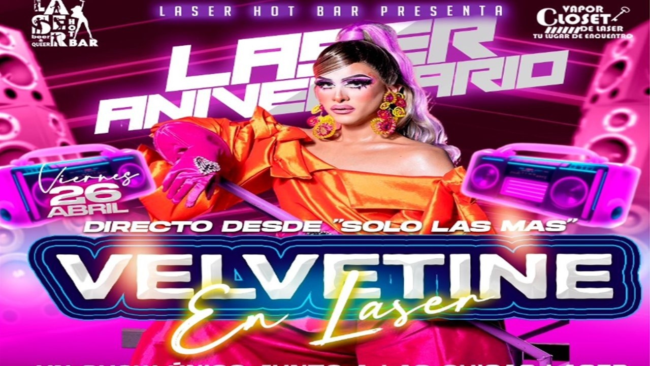 Velvetine, de Solo Las Más, ¡dará show drag este viernes en Cancún! |  DIVERSO Salidas